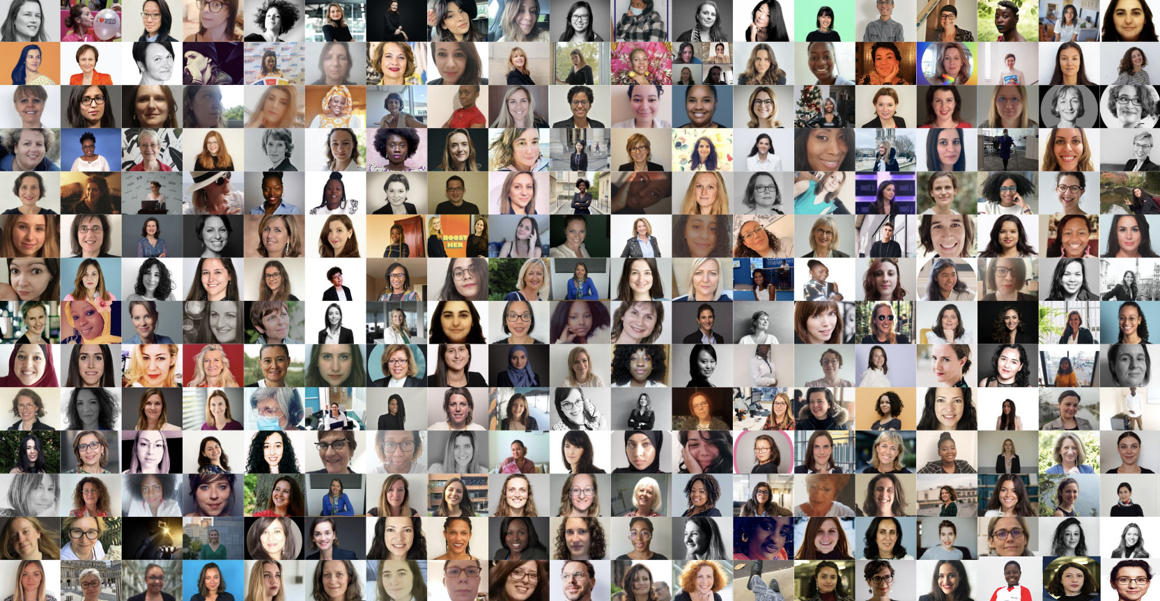 300 portraits de femmes